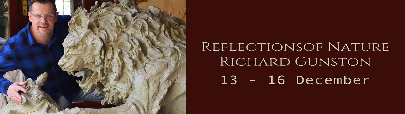 The Studio Art Gallery Exhibition Header - Reflections of Nature by Richard Gunston