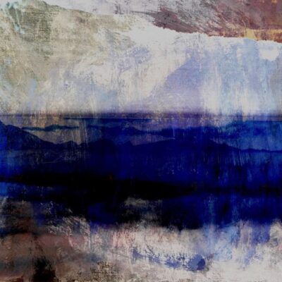 The Studio Art Gallery - Edge of Blue - Edge of Blue by Robyn Schoon - Digital Mixed Media