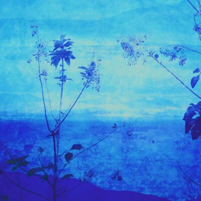 The Studio Art Gallery - Edge of Blue - Seascape II by Robyn Schoon - Digital Mixed Media