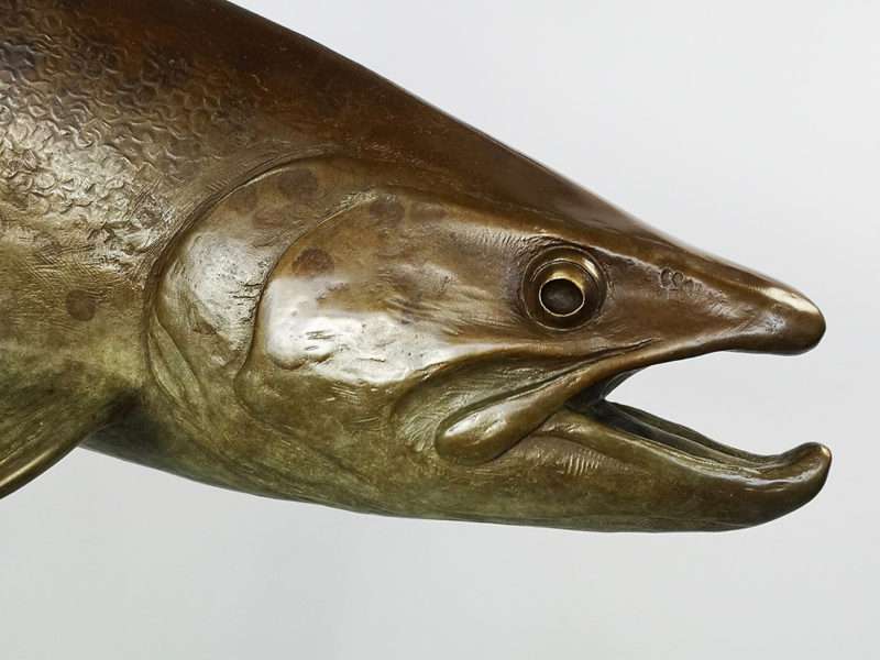 The Studio Art Gallery - Eco-Logic Awards 2019 - Artist for Nature Exhibition - Chris Bladen - Riverdance Brown Trout Detail