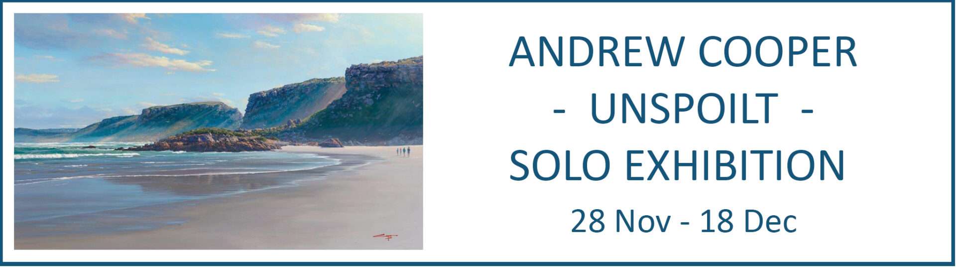 The Studio Art Gallery - Unspoilt - Solo Exhibition by Andrew Cooper